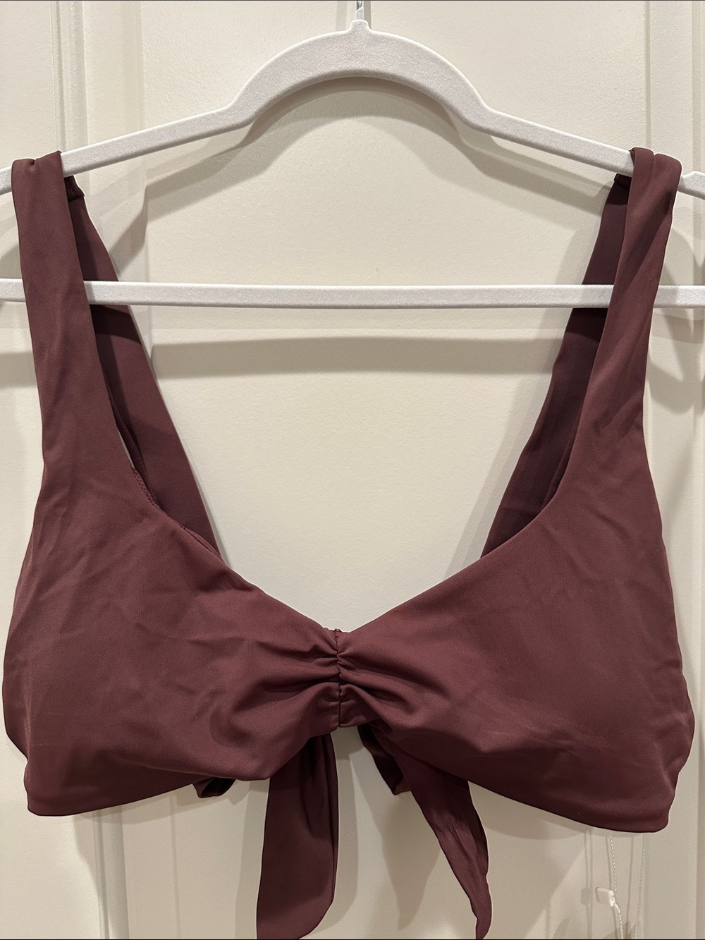 NWT Andie Swim The Honolulu Tie-Back Bikini Top, Size Large